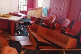 File image of Isiolo County assembly vandalized.
